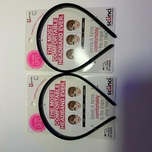 Scunci Sleek Black Headbands